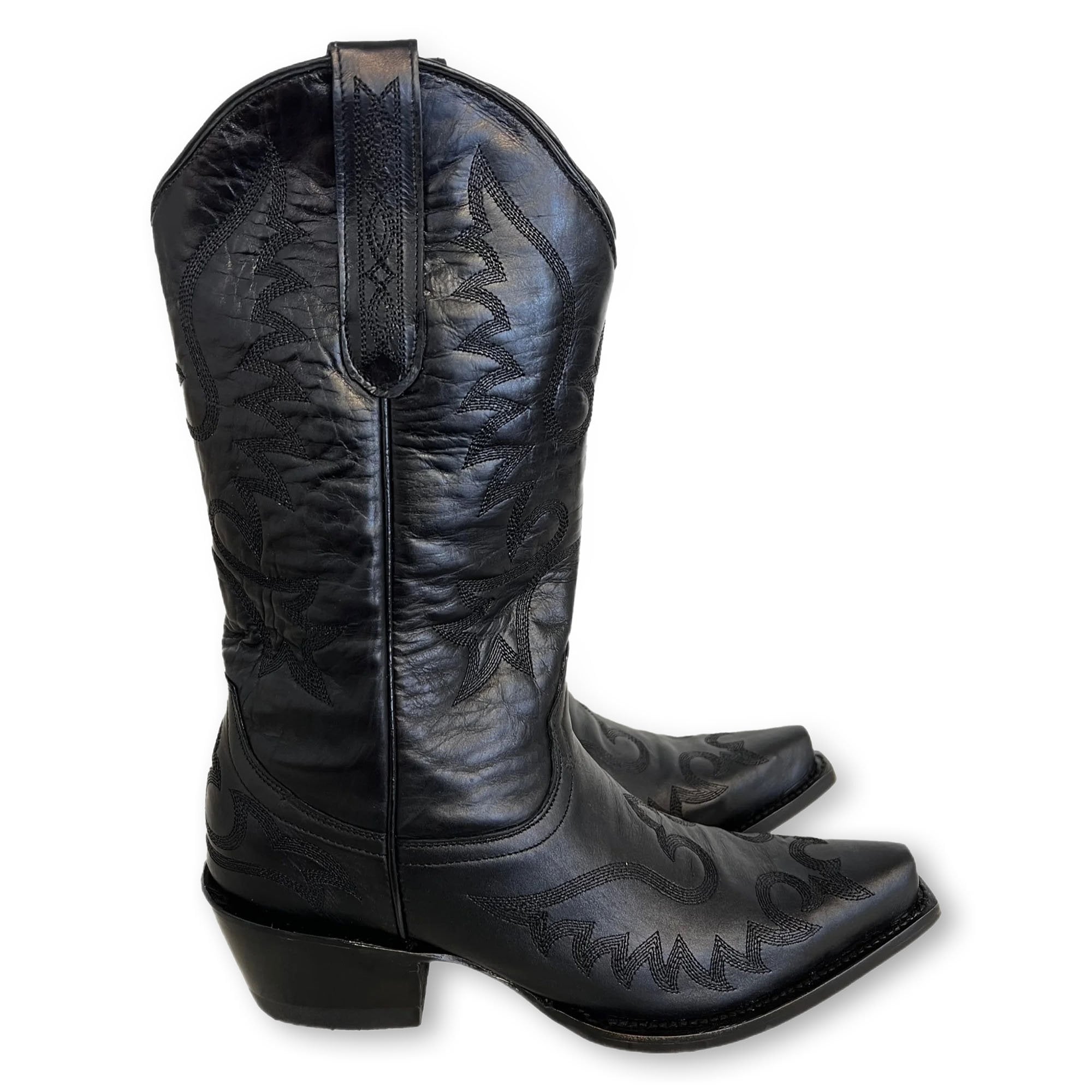 MEXICANA Chiquita Cowboy Boots in Black Collen Clare