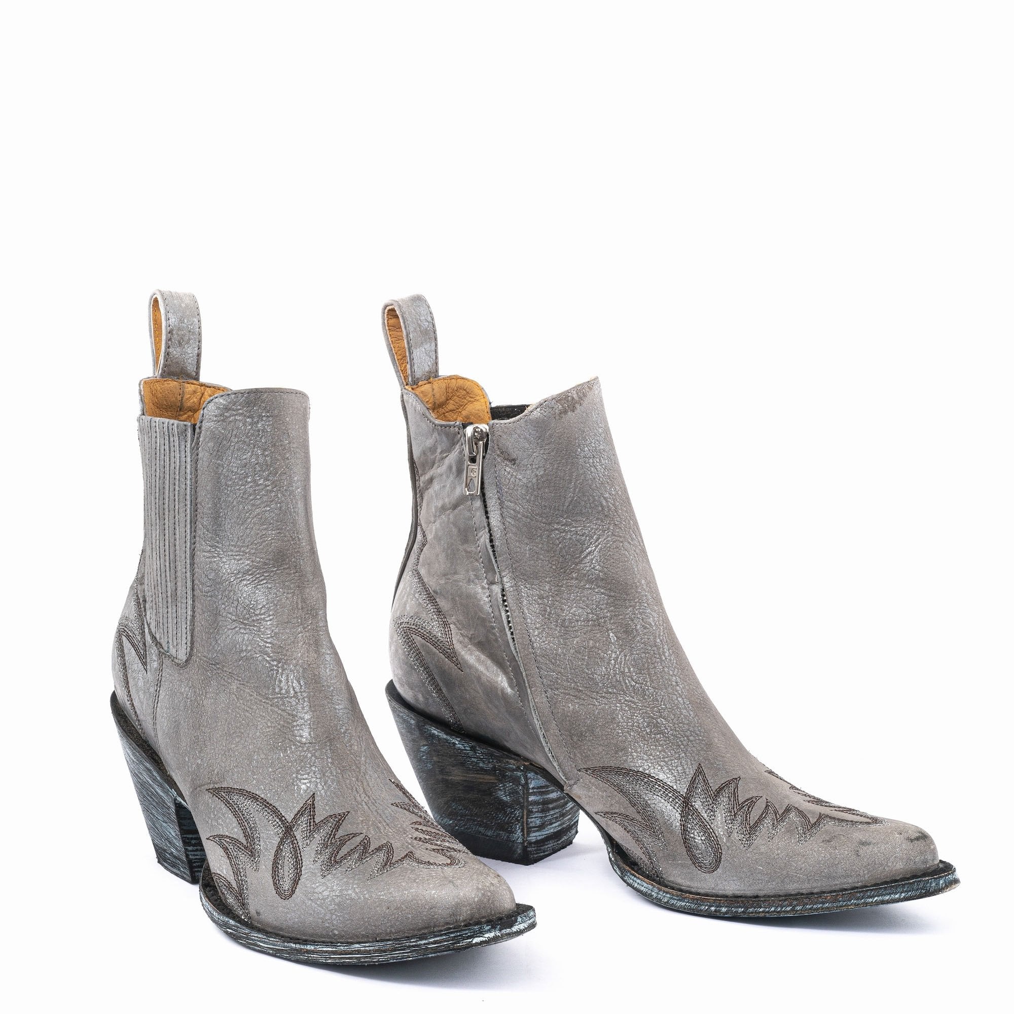 Fury Cowboy Boots in Silver Collen Clare Collen Clare