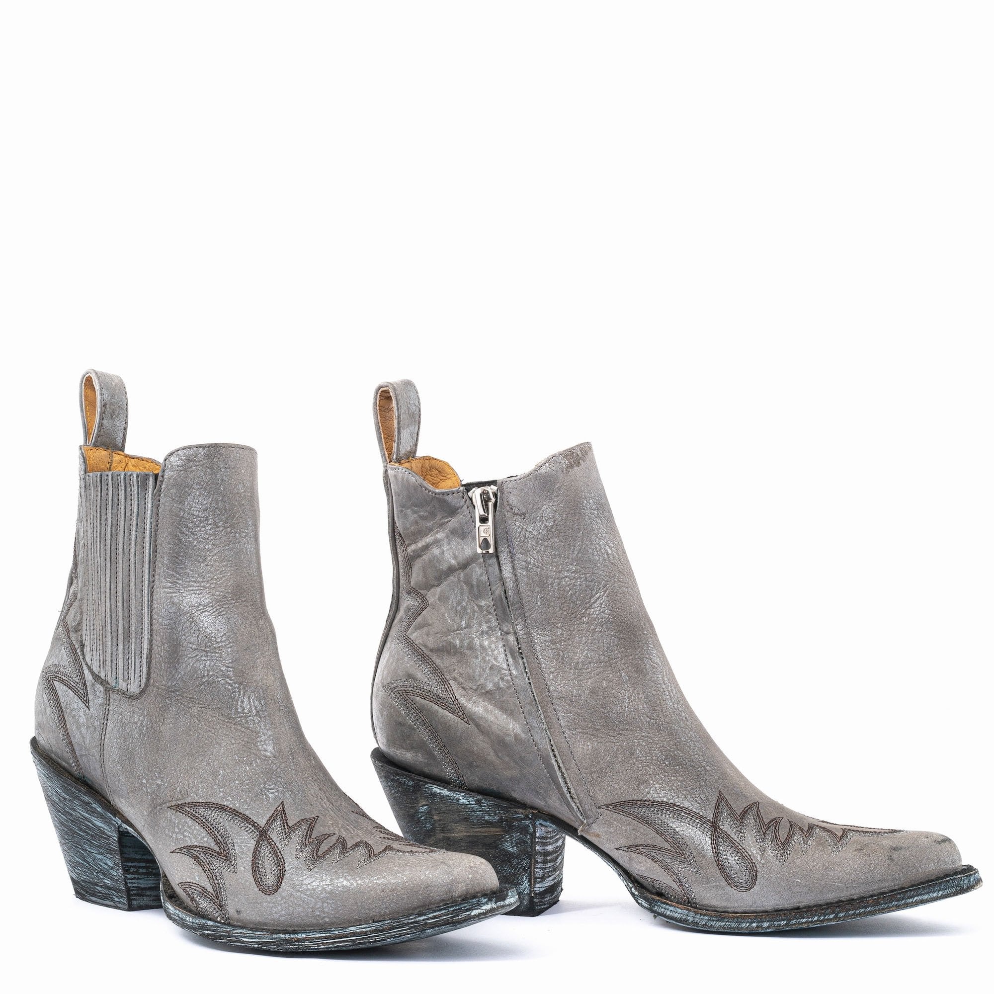 Fury Cowboy Boots in Silver Collen Clare Collen Clare