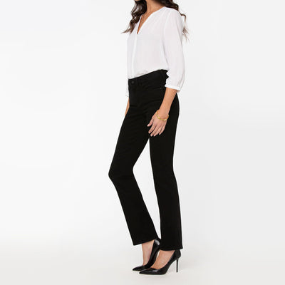 NYDJ Marilyn Straight Leg Jeans in Black