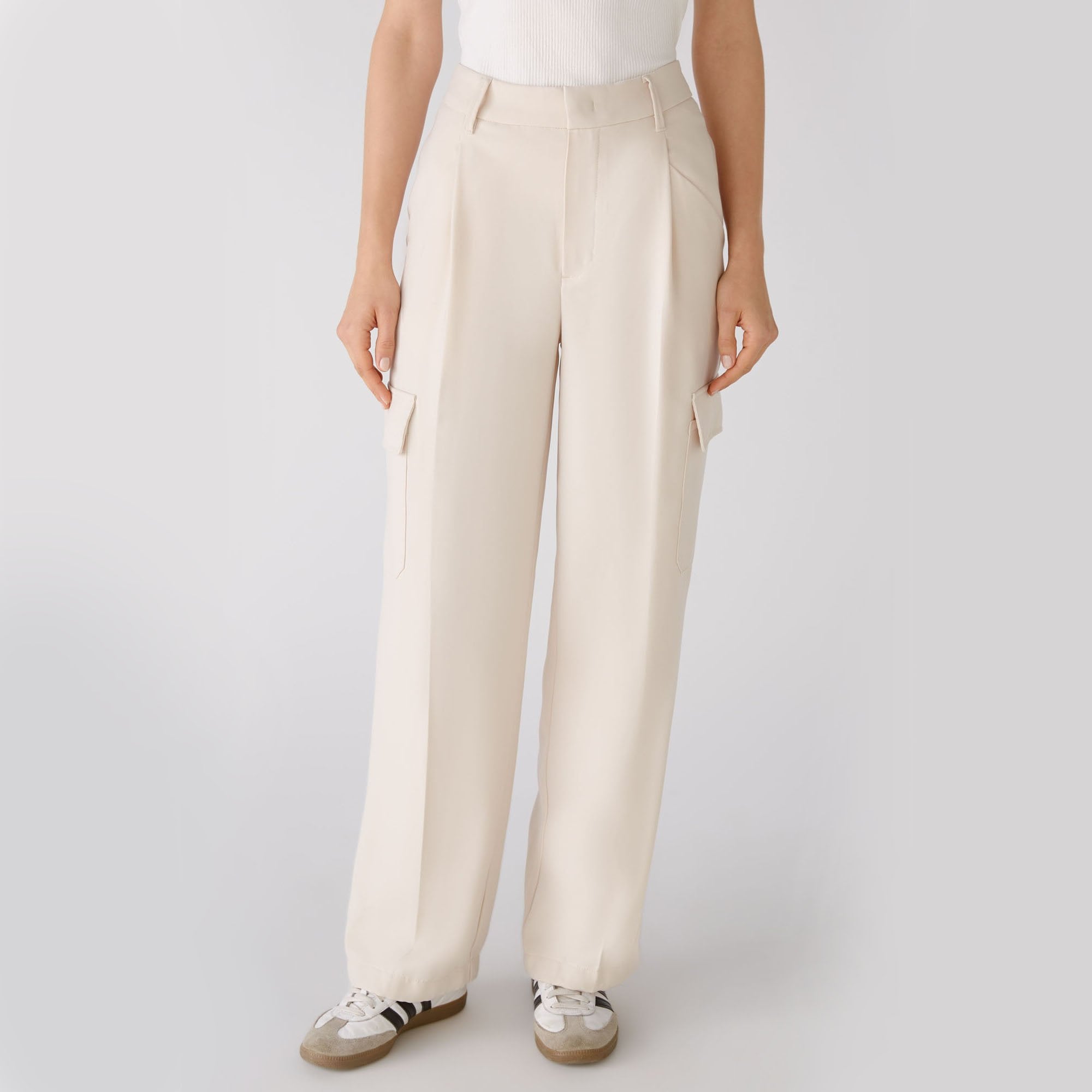 Greek Archaic Kori Satin Trousers