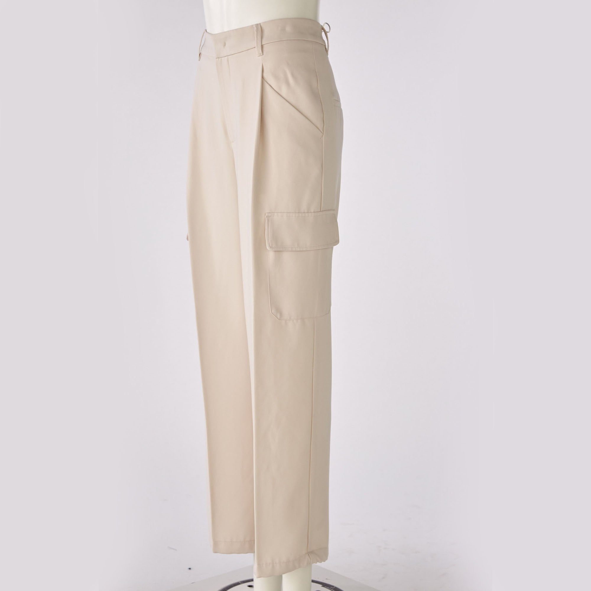 oui wide cut cargo trousers in off white p44038 353648 image 000ce479 498c 43c6 bf88 c2a4914d68d3