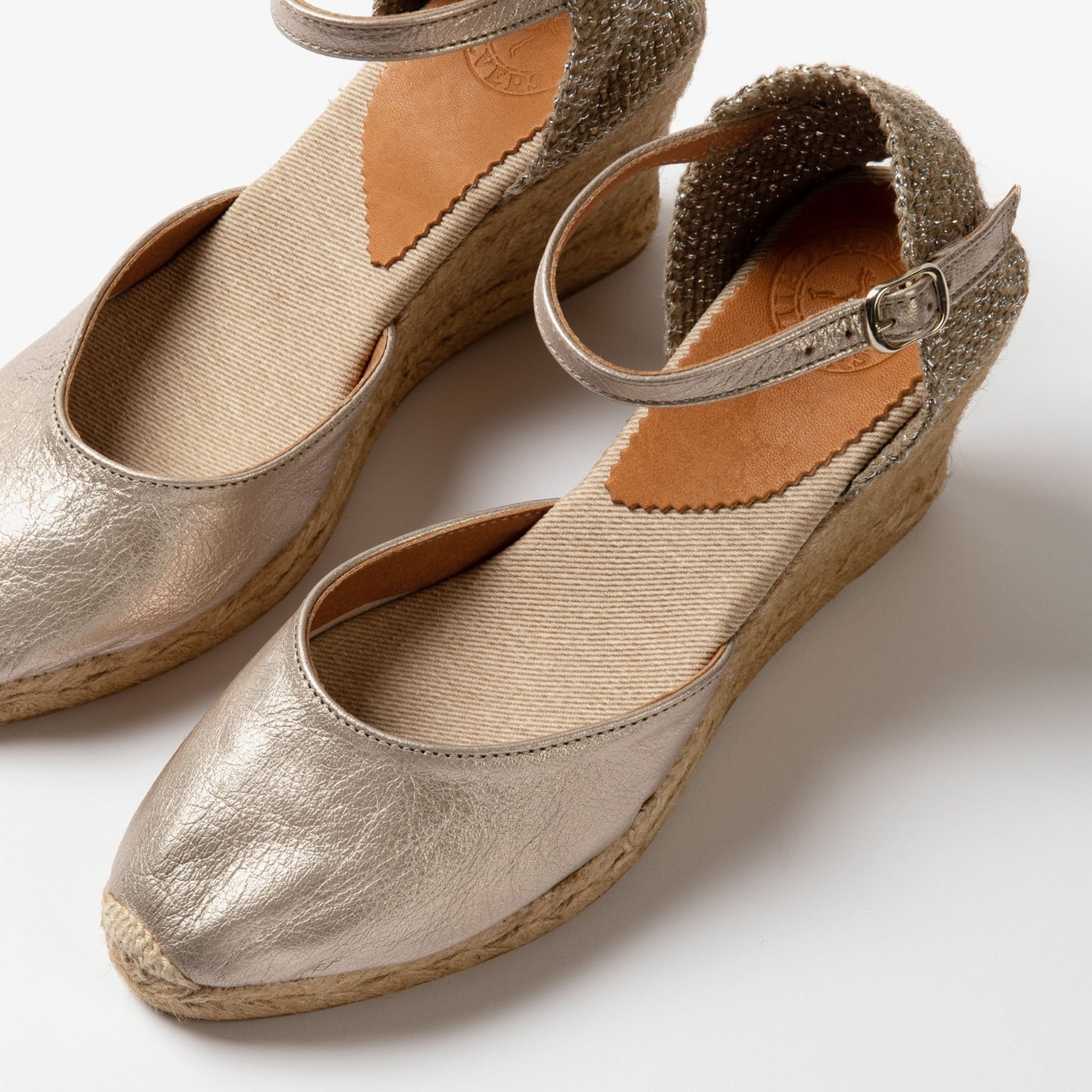 Champagne espadrilles clearance