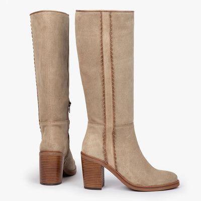 PENELOPE CHILVERS Lucia Rociera Suede Boots in Pumice