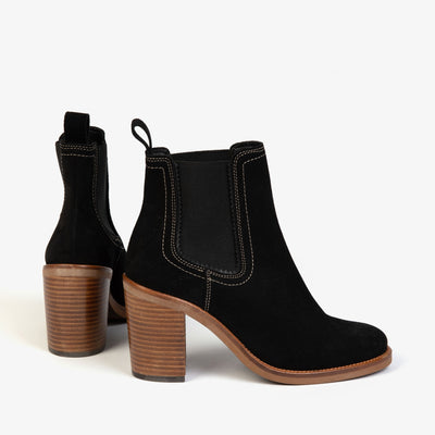 PENELOPE CHILVERS Paloma Rociera Suede Boots in Black