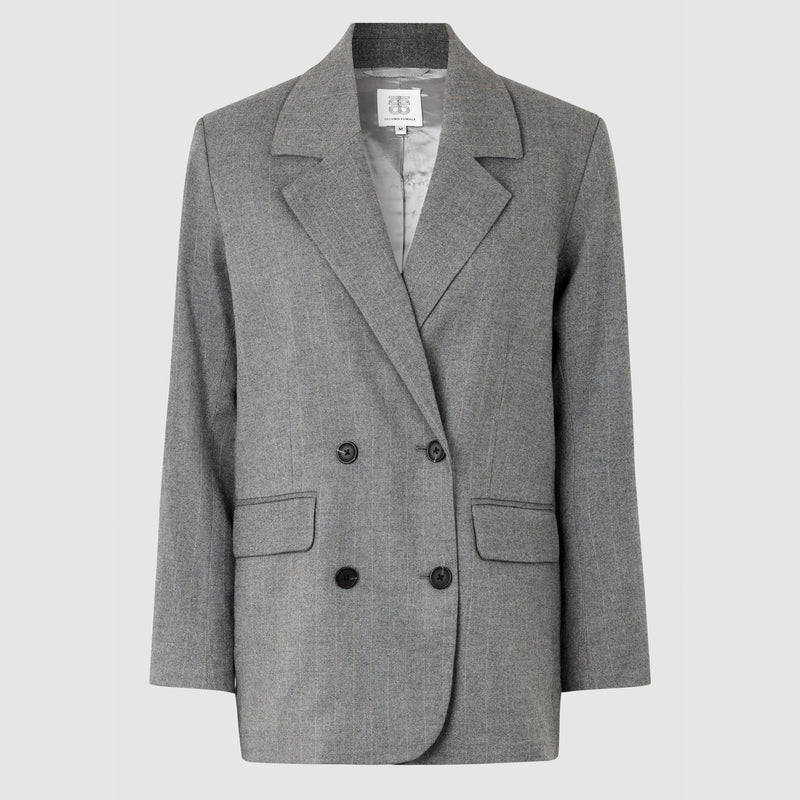 Holsye Blazer in Grey Melange