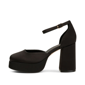 Priscilla Ankle Strap Heels in Black