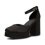 Priscilla Ankle Strap Heels in Black