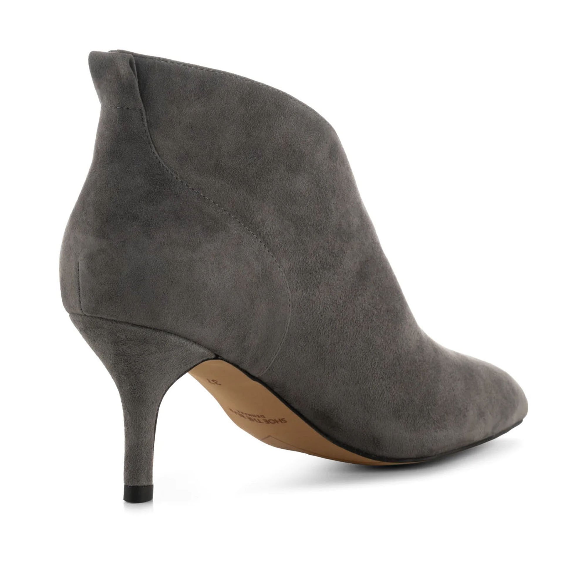 Grey low heel sales boots