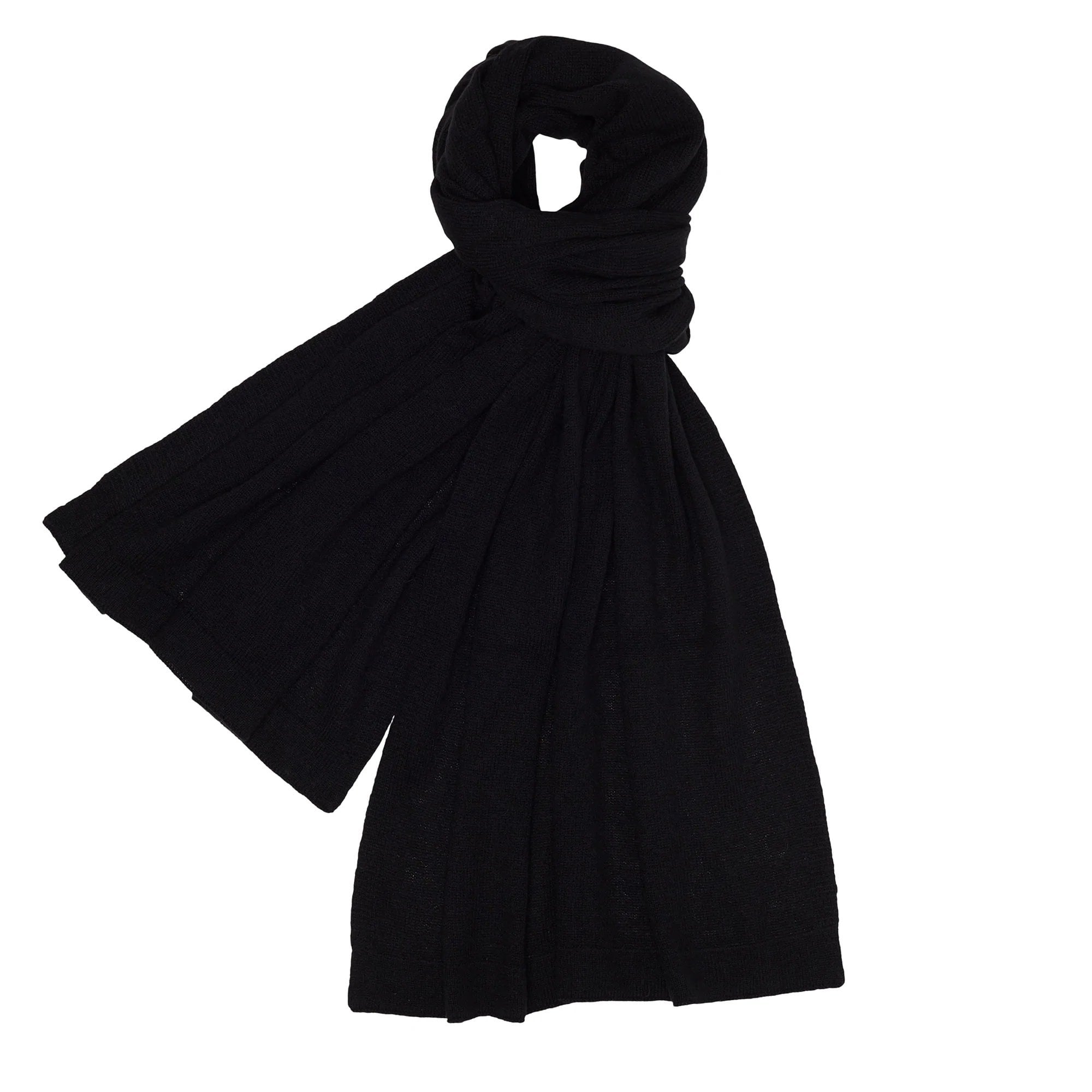 Large black hot sale cashmere scarf