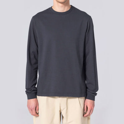 UNFEIGNED Basic L/S T Shirt in Blue Graphite