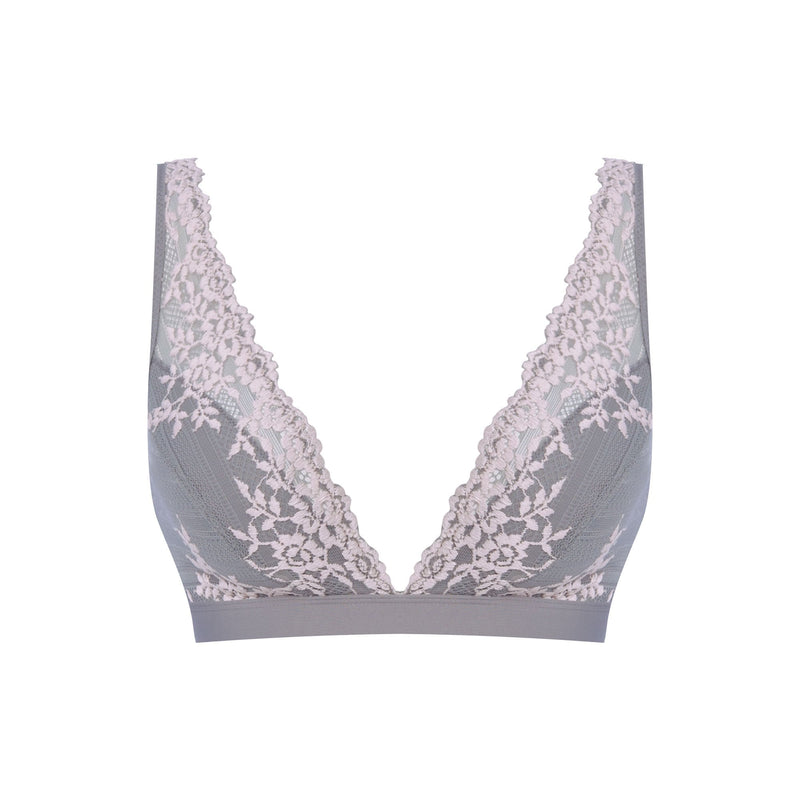 Embrace Lace Soft Cup Bra in Smoke/Crystal Pink